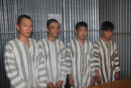 Từ trái qua: Thắng, Luận, Thuận, Tùng