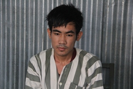 Đối tượng Trần Văn Sang tại cơ quan điều tra