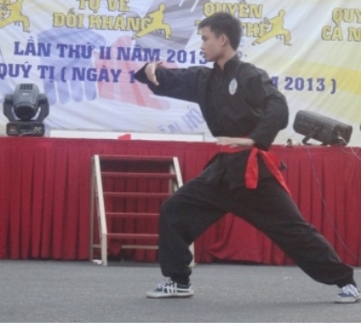 Biểu diễn Võ trận Bình Định trong ngày chiến thắng Đống Đa - 8 Những thế võ độc được quan khách tán thưởng không ngớt