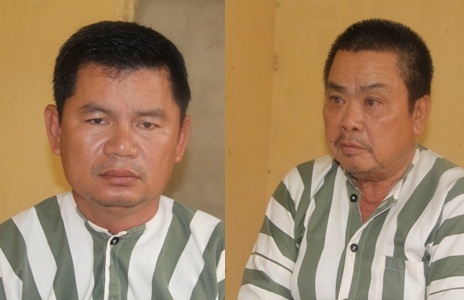 Dũng và Đức tại cơ quan điều tra