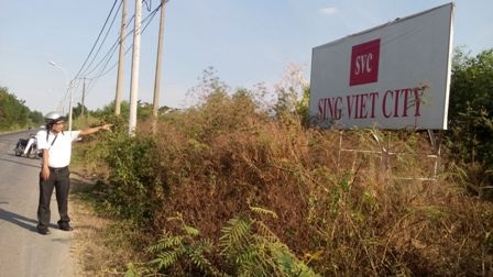 Sau hơn 15 năm quy
hoạch, khu đô thị Sing Việt vẫn chỉ là những tấm biển báo