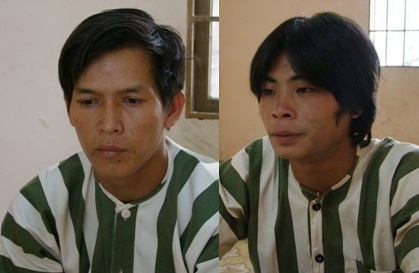 Nguon Nhue và Lý tại cơ quan điều tra