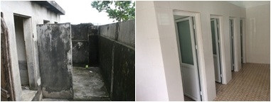 Xóa nỗi lo “nhà vệ sinh bẩn” cho học sinh nông thôn Việt Nam - 4 Hình ảnh trước và sau xây mới nhà vệ sinh tại Hà Nam