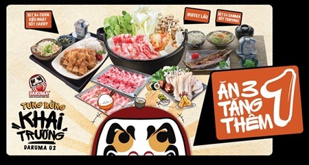 Daruma - một Nhật Bản thu nhỏ trong lòng Hà Nội - 3 Daruma
Indochina Plaza có không gian thoáng rộng có thể phục vụ đồng thời hơn 100
khách