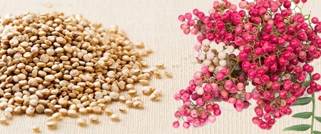Tinh
chất hạt tiêu hồng và Quinoa có trong kem Finomas