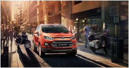 Thiết kế điểm mạnh dễ thấy của Ford Ecosport - 3 Kích
thước xe nhỏ gọn giúp việc di chuyển trong các con phố chật hẹp dễ dàng hơn.
