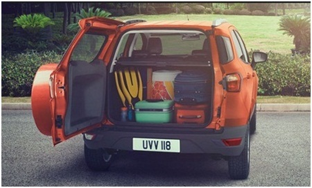 Thiết kế điểm mạnh dễ thấy của Ford Ecosport - 5 Khoang
chứa hành lý phía sau có dung tích 705 lít