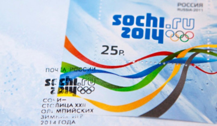 In tem mang hình ảnh của chính mình tại Olympic Sochi