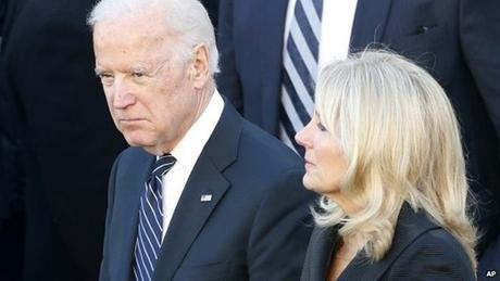Phó tổng thống Mỹ Joe Biden và phu nhân. (Ảnh: