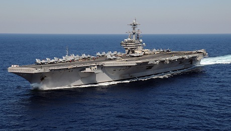 Tàu sân bay USS George H.W. Bush của Hải quân Mỹ. (Ảnh: