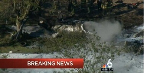 Mỹ: Tai nạn máy bay làm 4 người chết - 1 Hiện trường vụ tai nạn máy bay tại bang Florida. (