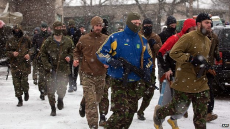 Tiểu đoàn lính tình nguyện Azov. (Ảnh: