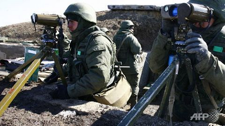 Quân đội Nga diễn tập ở miền nam và Crimea - 1 Quân đội Nga diễn tập tại miền nam nước này. (Ảnh: