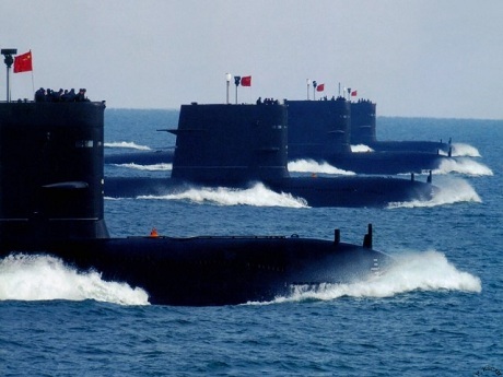 Các tàu ngầm của hải quân Trung Quốc. (Ảnh:
