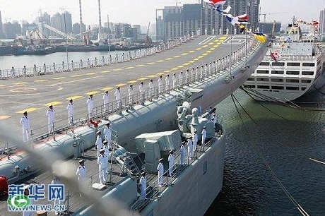 Trung Quốc bắt kẻ bán ảnh tàu Liêu Ninh cho gián điệp nước ngoài - 1 Liêu Ninh là tàu sân bay đầu tiên của Trung Quốc. (Ảnh: