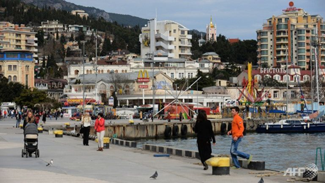 Quang cảnh cuộc sống thường ngày tại Yalta, thuộc bán đảo Crimea. (Ảnh: