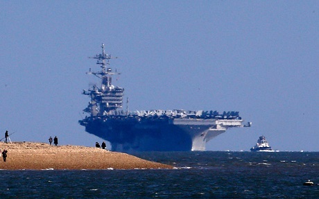 Anh đón tàu sân bay "khủng" của Mỹ - 1 Tàu sân bay
