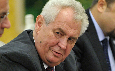 Tổng thống CH Czech Milos Zeman. (Ảnh: