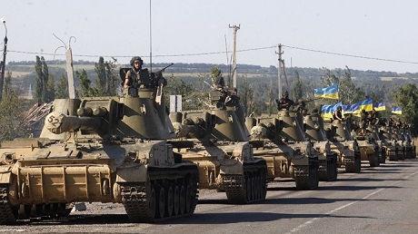 Xe tăng Ukraine ồ ạt tấn công phe ly khai tại miền Đông