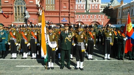 Hình ảnh trong lễ diễu binh. (Ảnh: