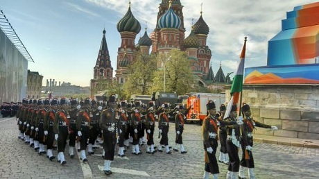 Hình ảnh trong lễ diễu binh. (Ảnh: