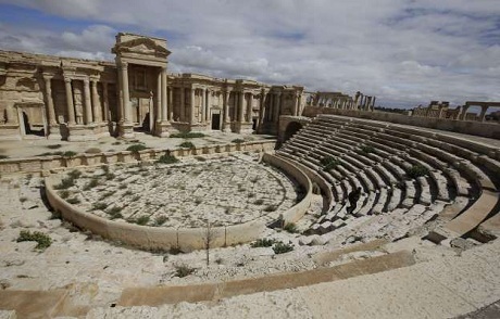  IS hành quyết 20 người Syria tại nhà hát La Mã cổ đại. (Ảnh: