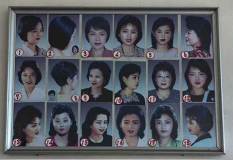 Những kiểu tóc dành cho nữ giới Triều Tiên. (Ảnh: