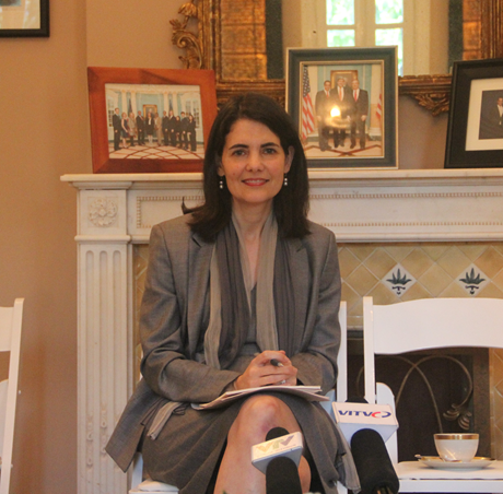 Đại sứ Nina Hachigian: Cuối năm nay là một dấu mốc quan trọng cho dự án AEC. (Ảnh: