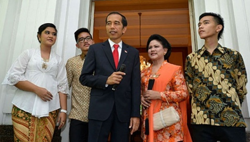Tổng thống Indonesia Joko Widodo cùng gia đình. (Ảnh: