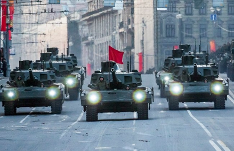 Xe tăng Armata của Nga trong lễ duyệt binh ngày 9/5 vừa qua. (Ảnh: