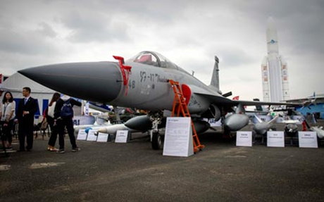 Mẫu máy bay chiến đấu JF-17 mà Trung Quốc bán cho quân đội Pakistan (Ảnh: 