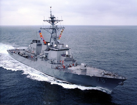 Mỹ tung tàu khu trục DDG-78 USS Porter vào biển Đen “dằn mặt” Nga - 1 Tàu khu trục DDG-78 USS Porter của Hải quân Mỹ. (Ảnh: