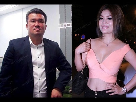 Tỷ phú Sok Bun và nạn nhân Ek Socheata (Ảnh: