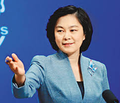 Phát Ngôn viên bộ Ngoại giao Trung Quốc Hoa Xuân Oánh. (Ảnh: