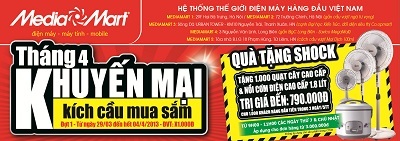 Siêu thị điện máy đẩy mạnh khuyến mại kích cầu mua sắm