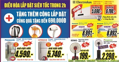 Siêu thị điện máy đẩy mạnh khuyến mại kích cầu mua sắm