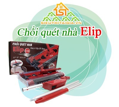 Chổi quét nhà đa năng Elip sử dụng công nghệ pin sạc tiên tiến