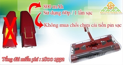 Chổi quét nhà đa năng Elip sử dụng công nghệ pin sạc tiên tiến - 3 Chổi quét nhà đa năng Elip sử dụng công nghệ pin sạc tiên tiến.