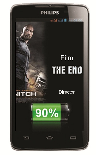 “Smartphone pin khủng” Philips W732 - 1 Với Smartphone Philips W732 xem trọn bộ phim chỉ tốn 10% pin.