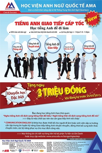 Học tiếng Anh giao tiếp cấp tốc hiệu quả để đi làm - 2 Đến với chương trình
