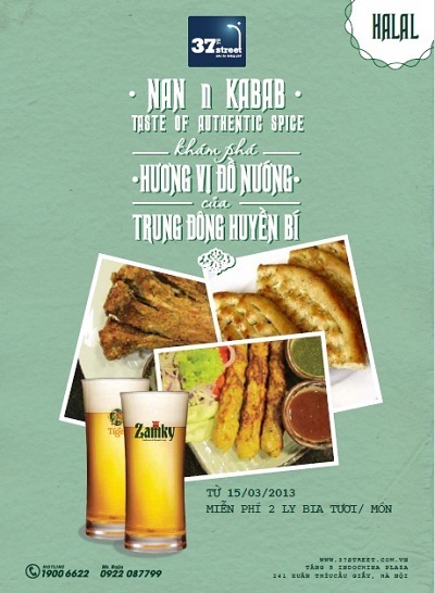 Phố ngon 37 – Khám phá ẩm thực Trung Đông huyền bí! - 1 Sườn cừu – xiên gà dùng cùng bánh Nan nướng.