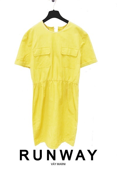 Phong cách với hàng hiệu sale-off đến 90% - 6 Đầm Marni màu vàng chanh cực ấn tượng.