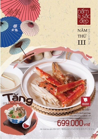 Nấm & Sắc đẹp năm thứ III tại Ashima - 3 Dành riêng cho chị em phụ nữ Hà Nội, bát