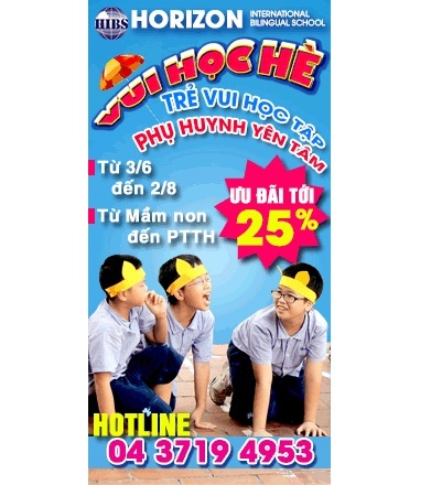 Chương trình học hè kỳ thú tại trường Song ngữ Quốc tế Horizon - 1 Dưới đây là một số điểm nổi bật của chương trình vui học hè: