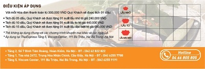 Tích điểm tặng lẩu Thái - 3 Điều kiện tích điểm.