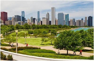 Nhập học tại các trường trong top 100 tại Mỹ có khó không? - 1 Khung cảnh thành phố Chicago.