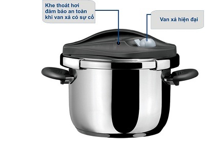 1 tỷ đồng bảo hiểm cho nồi áp suất Blue House - 1 Thiết kế hiện đại đảm bảo an toàn tuyệt đối.