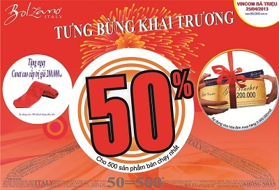 BOLZANO tưng bừng khai trương cửa hàng tại Vincom Bà Triệu - 5 Thông
tin chi tiết về chương trình vui lòng truy cập website: