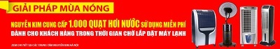 Giải pháp khi mua máy lạnh mùa nắng nóng - 4 Nhân viên Nguyễn Kim luôn tuân thủ đúng theo tiêu chuẩn kỹ thuật lắp đặt.