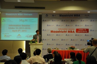 Chương trình Maastricht MBA tại Việt Nam tuyển sinh khóa 16 (2013 - 2015) - 1 Hội thảo tuyển sinh Maastricht MBA khóa 16.